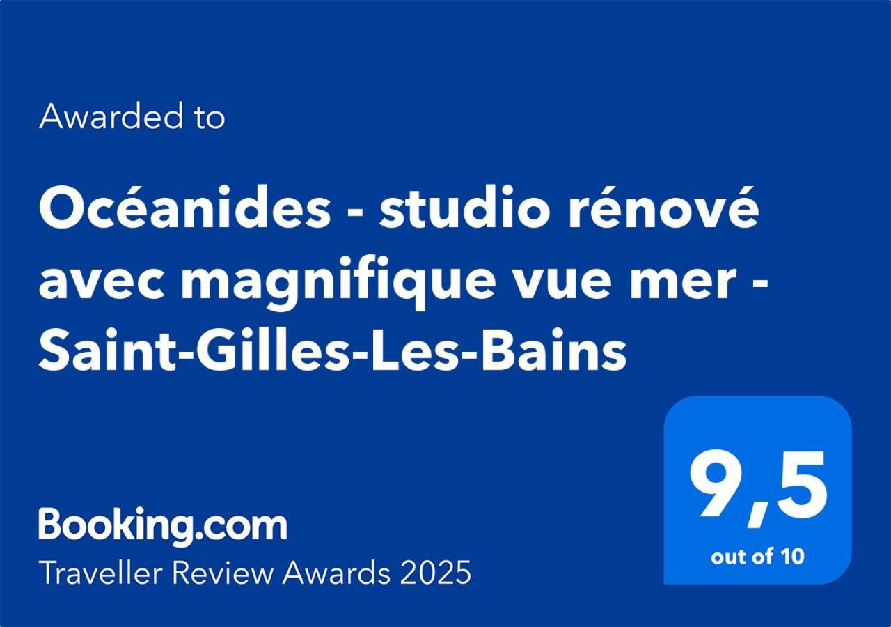 Oceanides - Studio Renove Avec Magnifique Vue Mer - Saint-Gilles-Les-Bains Zewnętrze zdjęcie